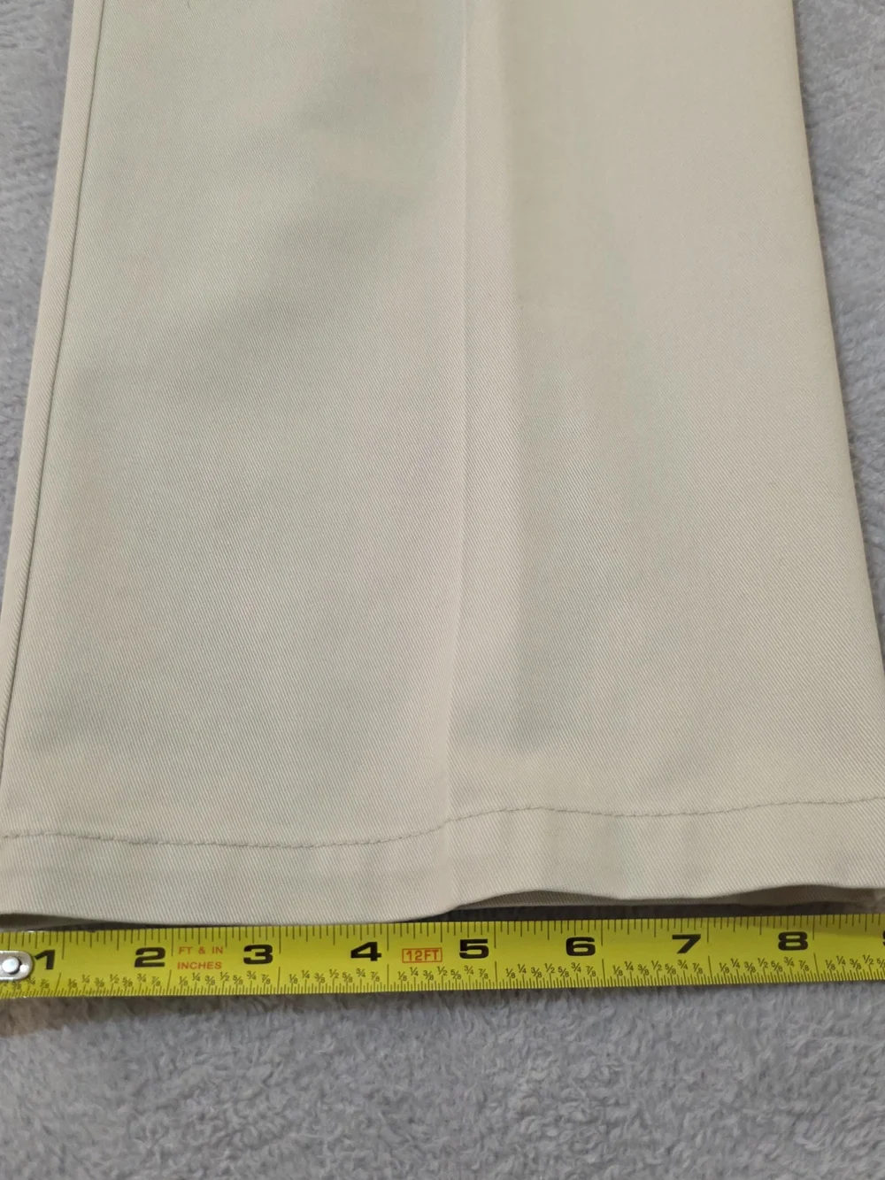 St. John's Bay Men's Straight-Leg Chinos in Light Cream